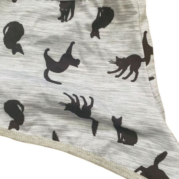 DC Comics Women's Lounge Set L Black Cat Print Halloween - Picture 6 of 10